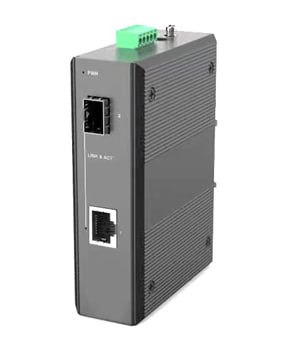 Медиаконвертер MCSFP2-10/100/1000-IT Медиаконвертер промышленный без крепления DIN