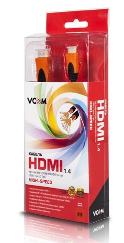 Купить Кабель VCOM HDMI-Mini HDMI чёрный CG582 3м магазина stels.market.