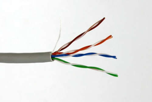 KRAULER U/UTP cat.5e 4P 24AWG PVC 305м (100% медь) для внутренней прокладки