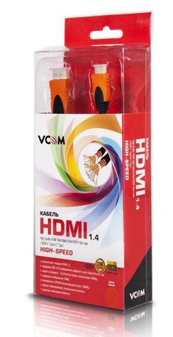 Купить Кабель VCOM HDMI-Mini HDMI чёрный CG582 1,8м магазина stels.market.