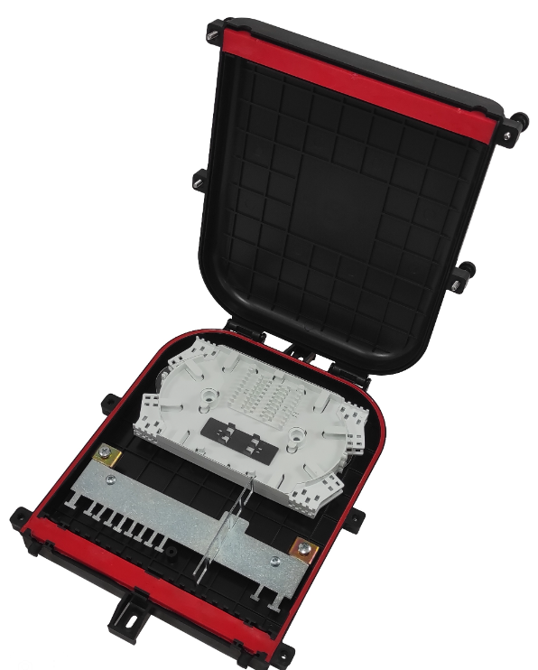 Кросс-муфта оптическая ОКМ-3023-10SC-82-М(п)-54К/2PLC8 (черная)