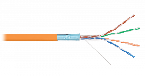 Купить NIKOLAN F/UTP  cat.5e  4P  (Класс D) 24 AWG 0.511мм, ВС LSZHнг(А)-HFLTx  305м внутр. оранж в магазине stels.market.