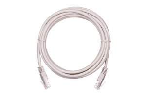 Патч-корд NETLAN U/UTP 4 пары, Кат.5е,ВС, PVC, 2м, серый