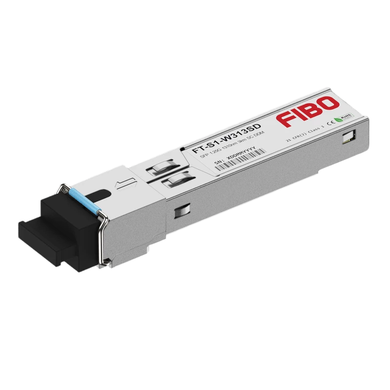 Модуль SFP FIBO FT-S1-W313SD WDM 1.25Гбит/c, Tx1310нм Rx1550 нм, 3км SC, DDM