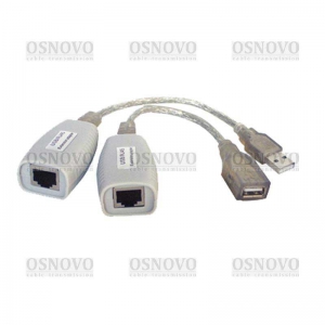Купить Удлинитель USB 1.1 интерфейсаTA-U1/1+RA-U1/1 для клавиатуры и мыши по кабелю витая пара магазина stels.market.