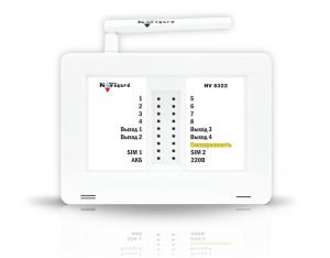 NV 8322- Прибор приемно-контрольный охранный с GSM коммуникатором