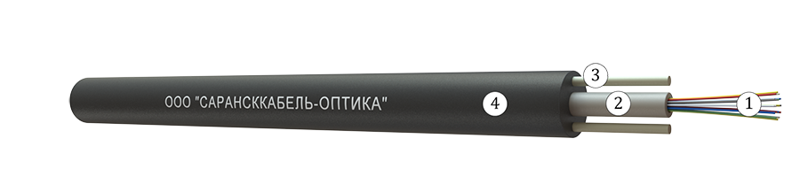 Кабель оптический ОКГ-4 (G.652.D)-Т/П 3.0 кН